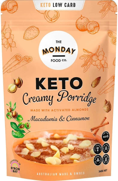 The Monday Food Co. Keto Creamy Porridge Macadamia & Cinnamon