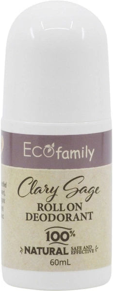 VRINDAVAN Roll-On Deodorant Eco Family Clary Sage Aluminium Free 60ml