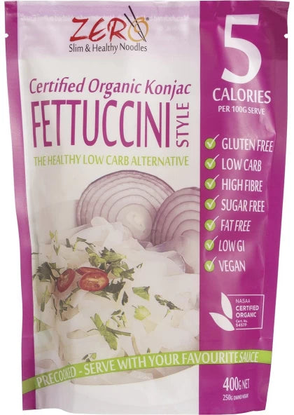 Zero Slim & Healthy Certified Organic Konjac Fettuccini Style 400g