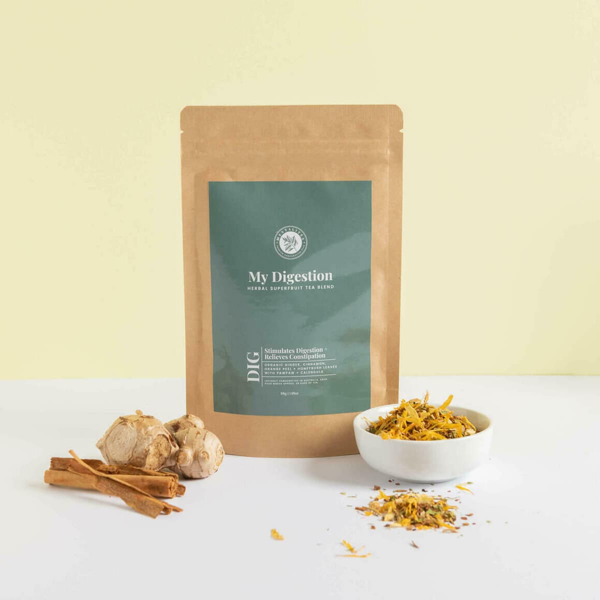 MENTALITEA COLLECTIVE My Digestion Tea - Stimulates Digestion & relieves Constipation 55g