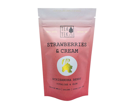 TEA TEK CO Strawberries & Cream Loose leaf Tea - 50g
