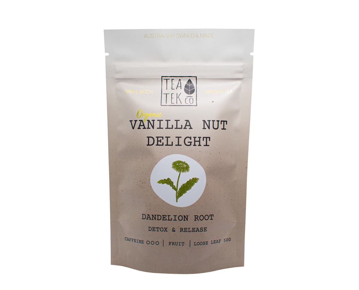 TEA TEK CO Vanilla Nut Delight Organic Loose leaf Tea - 50g